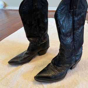 Women’s Justin Leather Cowboy Boots - size 7 B